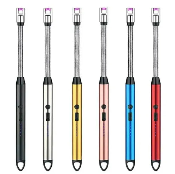 Rechargeable Electric Plasma Arc Lighter with Flexible Neck – Windproof & Flameless USB Lighter for Kitchen, Candles & Outdoor Use image 4