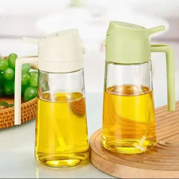 2-in-1 Kitchen Oil Spray Bottle – Multipurpose Glass Oil Dispenser image 1