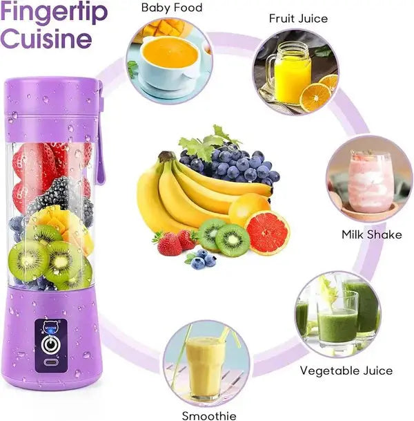 Portable Mini Juicer Machine – Fresh Smoothies Anytime, Anywhere image 4
