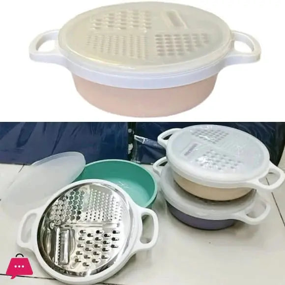 4-IN-1 Multi Grater with Case & Plastic Cover – Kitchen Slicer and Shredder image 3