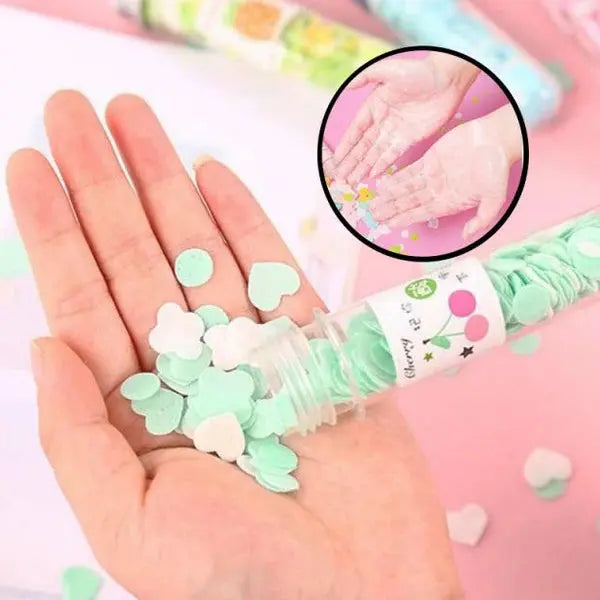 Cute Mini Soap Paper Sheets for Travel – Portable Hand Wash Paper Soap in Bottle image 3