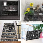 Black Marble Wallpaper Roll – Self Adhesive Waterproof PVC Wall & Countertop Sticker image 1